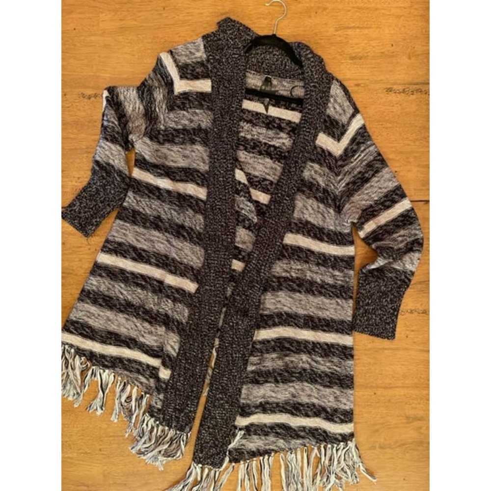 Seven7 by Melissa McCarthy Fringe Cardigan